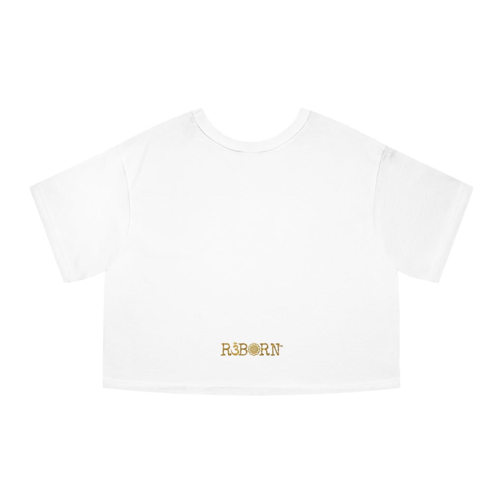 Divine Feminine Cropped Tee – Spiritual Empowerment Graphic Shirt for Women