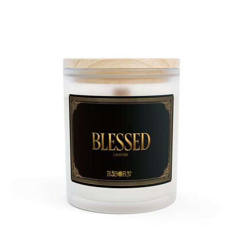 Affirmation Luxe Frosted Glass Candle - 11oz Scented Candle for Relaxation & Home Decor