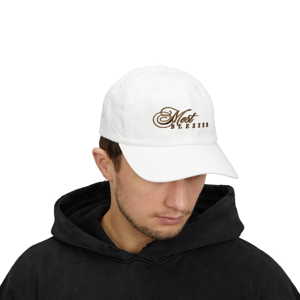 Most Blessed Classic Dad Cap – Embroidered 'Most Blessed' Dad Hat