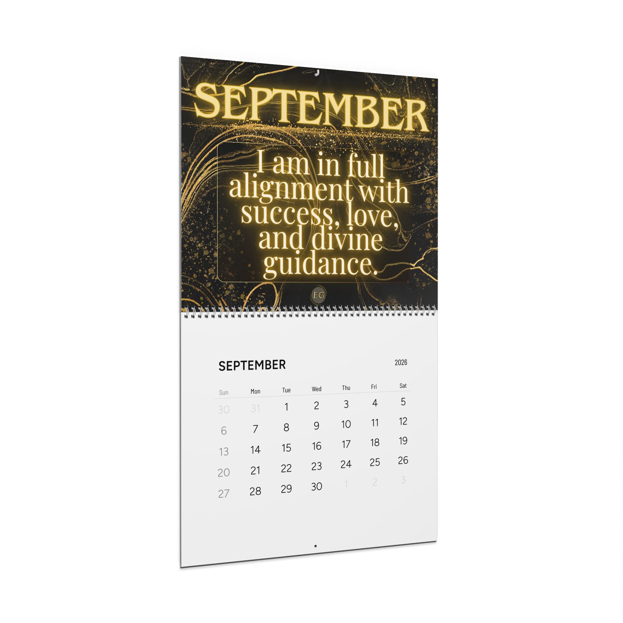 Affirmation Wall Calendar 2026 — Monthly Inspirational Quotes