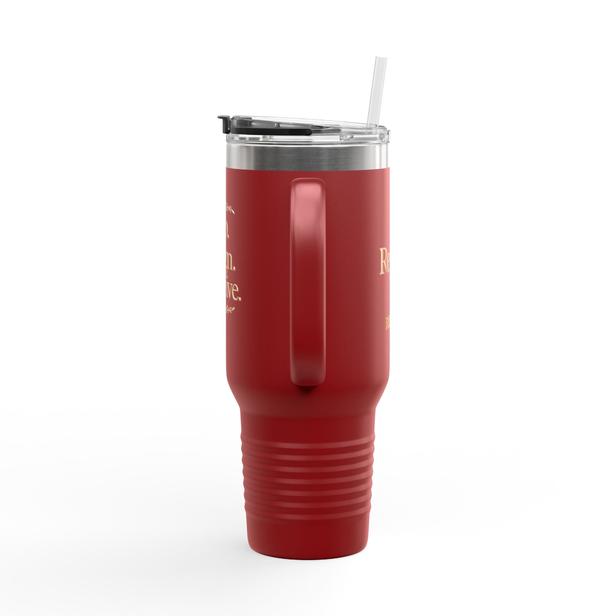 Sip. Align. Receive. Repeat. Insulated Travel Mug 40oz