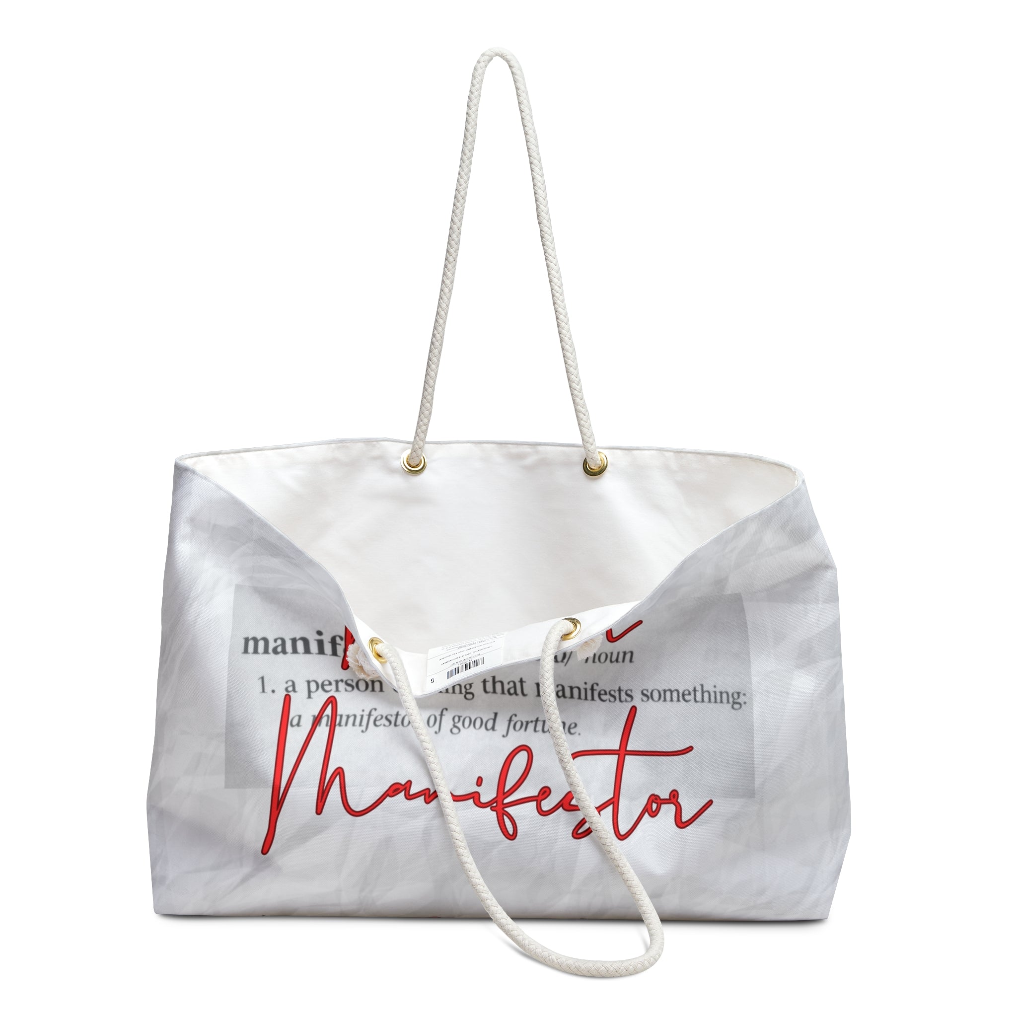 Manifestor Weekender Bag — 'Manifestor' Tote for Visionaries