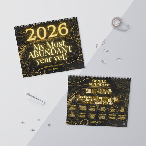 Affirmation Wall Calendar 2026 — Monthly Inspirational Quotes