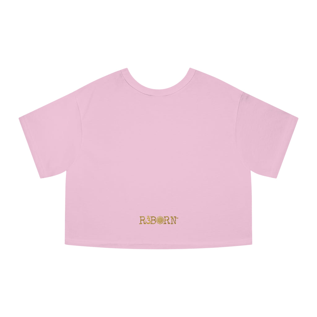 Divine Feminine Cropped Tee – Spiritual Empowerment Graphic Shirt for Women