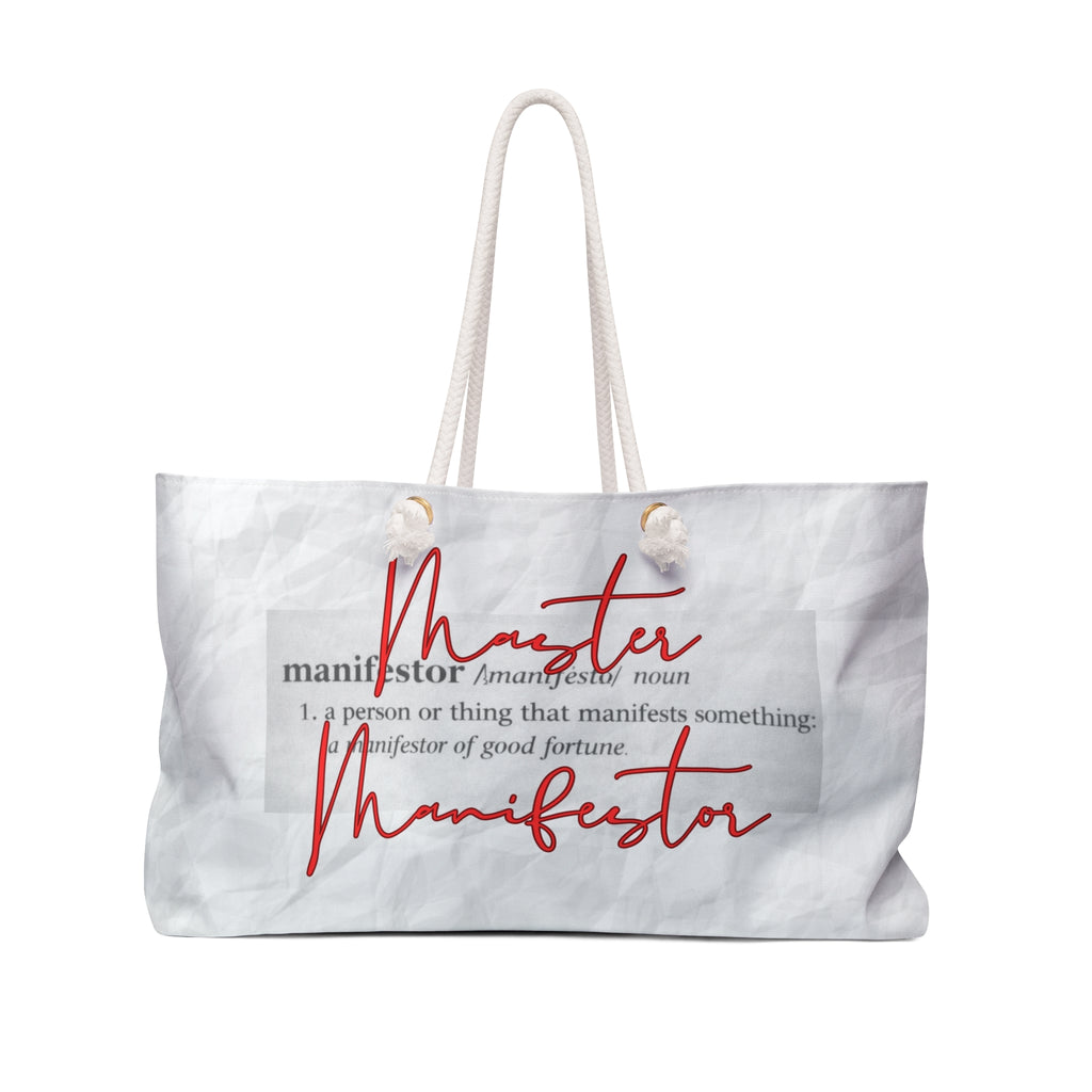 Manifestor Weekender Bag — 'Manifestor' Tote for Visionaries