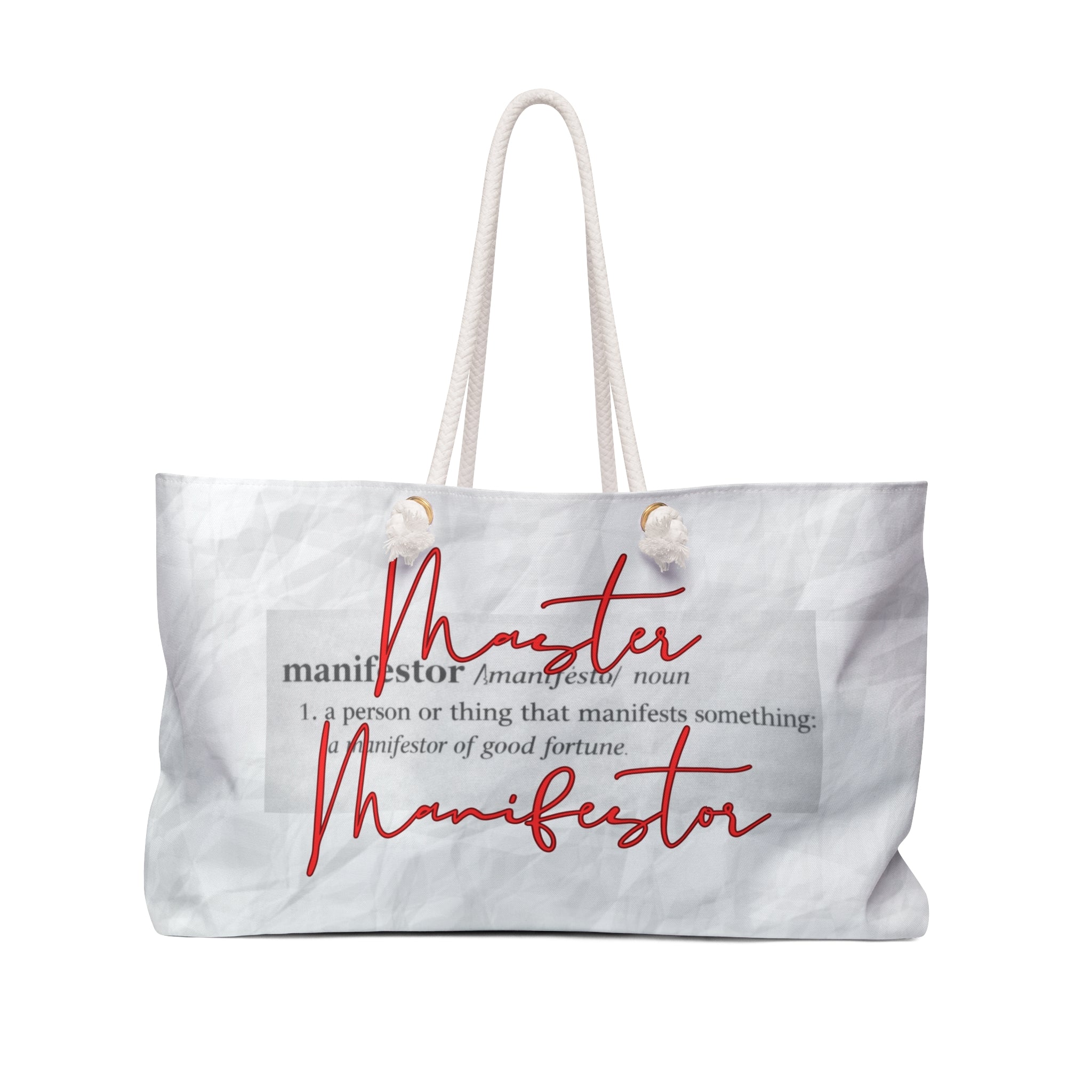 Manifestor Weekender Bag — 'Manifestor' Tote for Visionaries