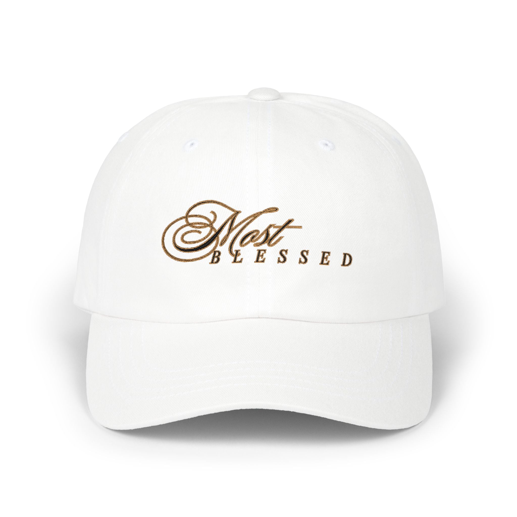 Most Blessed Classic Dad Cap – Embroidered 'Most Blessed' Dad Hat