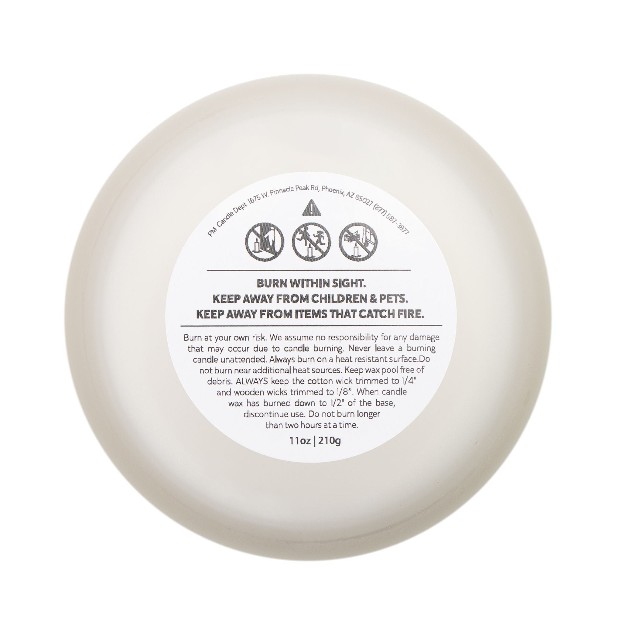 Affirmation Luxe Frosted Glass Candle - 11oz Scented Candle for Relaxation & Home Decor