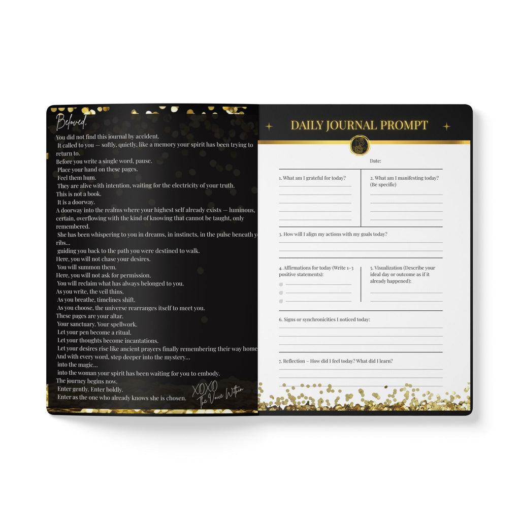 Manifestation Journal — Softcover Guided Gratitude & Goal Notebook